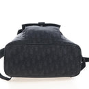 Christian Dior Trotter Motion Oblique Backpack Nylon Black Silver Auth 208828V-5