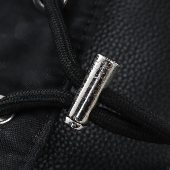 Christian Dior Trotter Motion Oblique Backpack Nylon Black Silver Auth 208828V