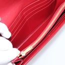Bottega Veneta MAXI INTRECCIATO Cassette Long Wallet Leather Red Auth 208830V-14