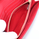 Bottega Veneta MAXI INTRECCIATO Cassette Long Wallet Leather Red Auth 208830V-16