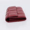 Bottega Veneta MAXI INTRECCIATO Cassette Long Wallet Leather Red Auth 208830V-4