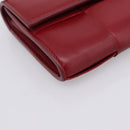 Bottega Veneta MAXI INTRECCIATO Cassette Long Wallet Leather Red Auth 208830V-9