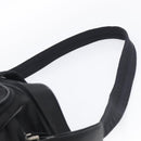 PRADA Hand Bag Nylon 2way Black Silver Auth 208832-10