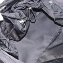 PRADA Hand Bag Nylon 2way Black Silver Auth 208832-19
