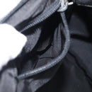 PRADA Hand Bag Nylon 2way Black Silver Auth 208832-24