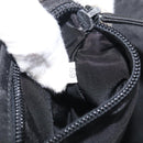 PRADA Hand Bag Nylon 2way Black Silver Auth 208832-28