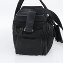 PRADA Hand Bag Nylon 2way Black Silver Auth 208832-4