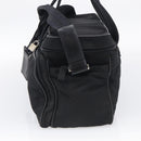 PRADA Hand Bag Nylon 2way Black Silver Auth 208832-5