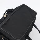 PRADA Hand Bag Nylon 2way Black Silver Auth 208832-6