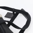 PRADA Hand Bag Nylon 2way Black Silver Auth 208832-8