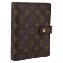 LOUIS VUITTON Monogram Agenda MM Day Planner Cover R20105 LV Auth 208834-1