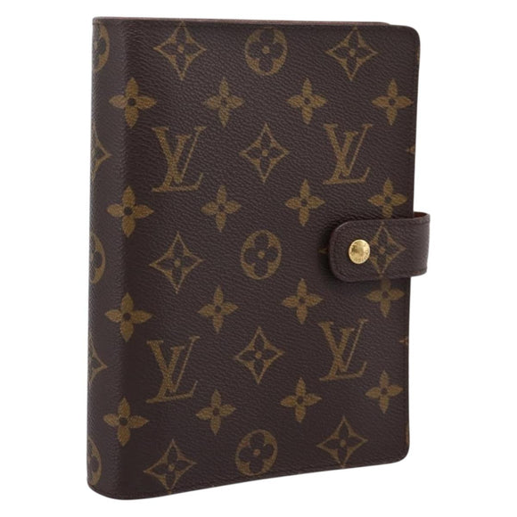 LOUIS VUITTON Monogram Agenda MM Day Planner Cover R20105 LV Auth 208834