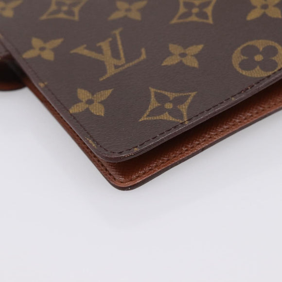 LOUIS VUITTON Monogram Agenda MM Day Planner Cover R20105 LV Auth 208834