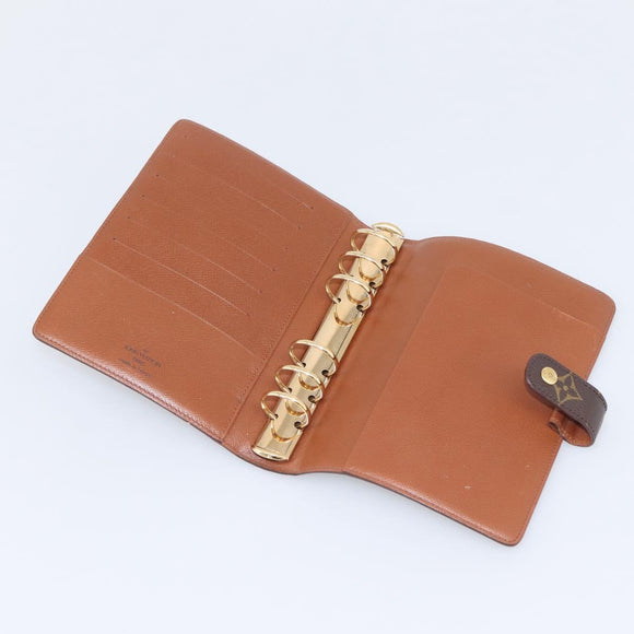 LOUIS VUITTON Monogram Agenda MM Day Planner Cover R20105 LV Auth 208834