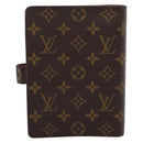 LOUIS VUITTON Monogram Agenda MM Day Planner Cover R20105 LV Auth 208834-2