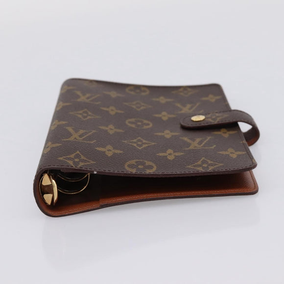 LOUIS VUITTON Monogram Agenda MM Day Planner Cover R20105 LV Auth 208834