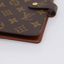 LOUIS VUITTON Monogram Agenda MM Day Planner Cover R20105 LV Auth 208834-7