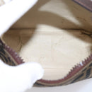 FENDI Zucca Canvas Pouch Black Silver Auth 208837-18