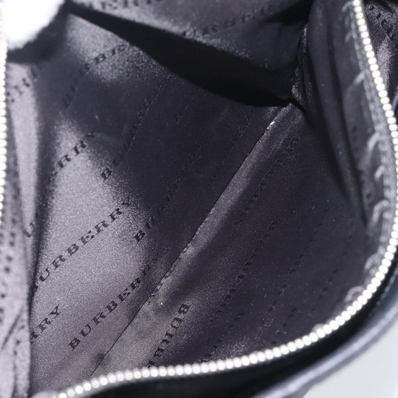 BURBERRY Nova Check Tote Bag Canvas Beige Silver Auth 208838V