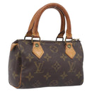 LOUIS VUITTON Monogram Mini Speedy Hand Bag M41534 LV Auth 208840-1