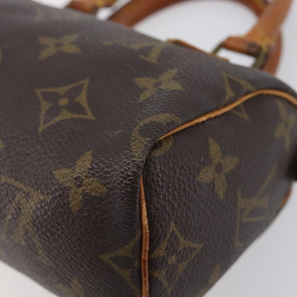 LOUIS VUITTON Monogram Mini Speedy Hand Bag M41534 LV Auth 208840