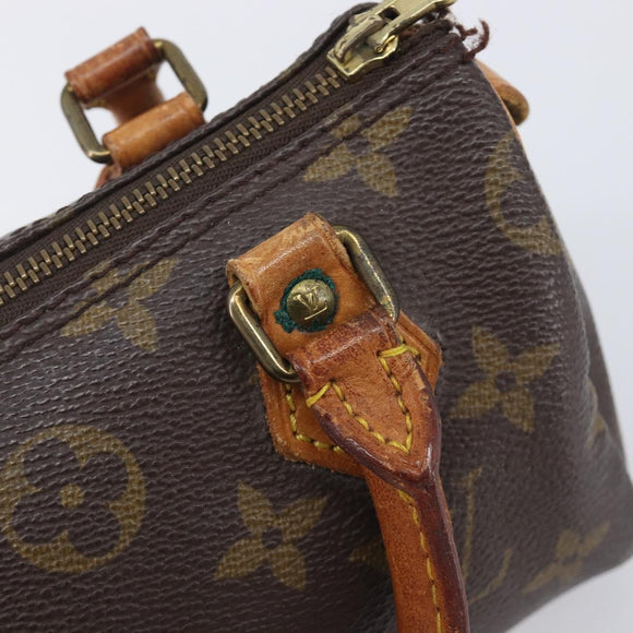 LOUIS VUITTON Monogram Mini Speedy Hand Bag M41534 LV Auth 208840