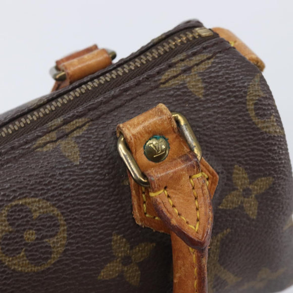 LOUIS VUITTON Monogram Mini Speedy Hand Bag M41534 LV Auth 208840