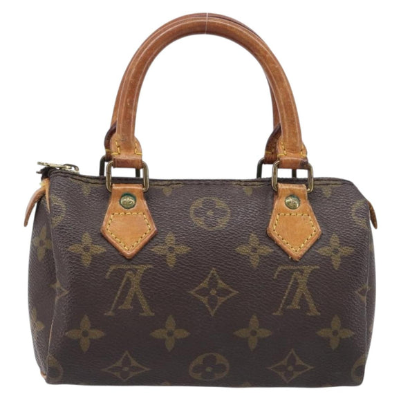 LOUIS VUITTON Monogram Mini Speedy Hand Bag M41534 LV Auth 208840