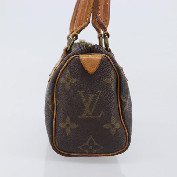 LOUIS VUITTON Monogram Mini Speedy Hand Bag M41534 LV Auth 208840