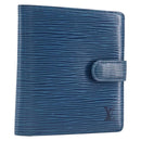 LOUIS VUITTON Epi Porte Billets Compact Wallet Blue M63555 LV Auth 208841A-1