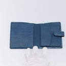 LOUIS VUITTON Epi Porte Billets Compact Wallet Blue M63555 LV Auth 208841A-13