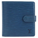 LOUIS VUITTON Epi Porte Billets Compact Wallet Blue M63555 LV Auth 208841A-2