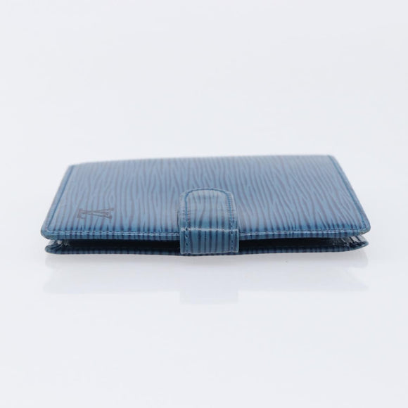LOUIS VUITTON Epi Porte Billets Compact Wallet Blue M63555 LV Auth 208841A