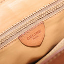 CELINE Macadam Hand Bag PVC Beige Gold Tone Auth 208843A-20