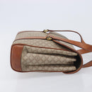 CELINE Macadam Hand Bag PVC Beige Gold Tone Auth 208843A-3