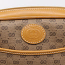 GUCCI Micro GG Shoulder Bag PVC Beige Gold Tone 007 56 0095 Auth 208844-16