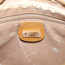 GUCCI Micro GG Shoulder Bag PVC Beige Gold Tone 007 56 0095 Auth 208844-17