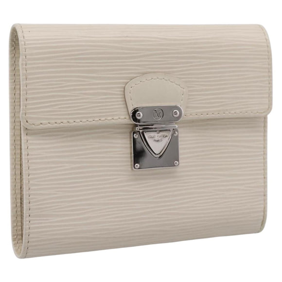 LOUIS VUITTON Epi Portefeuille Koala Wallet White M5801J LV Auth 208845V