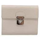 LOUIS VUITTON Epi Portefeuille Koala Wallet White M5801J LV Auth 208845V-2