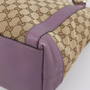 GUCCI GG Canvas GG Twins Shoulder Bag Beige Gold Tone 323675 Auth 208847V-12