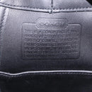 Coach Shoulder Bag Leather Black Silver Auth 208849A-19