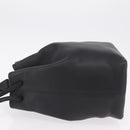 Coach Shoulder Bag Leather Black Silver Auth 208849A-4