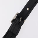 Coach Shoulder Bag Leather Black Silver Auth 208849A-8