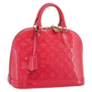LOUIS VUITTON Monogram Vernis Alma PM Rouge Grunadine M91693 LV Auth 208851SAV-1