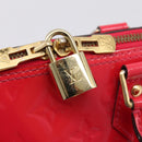 LOUIS VUITTON Monogram Vernis Alma PM Rouge Grunadine M91693 LV Auth 208851SAV-19