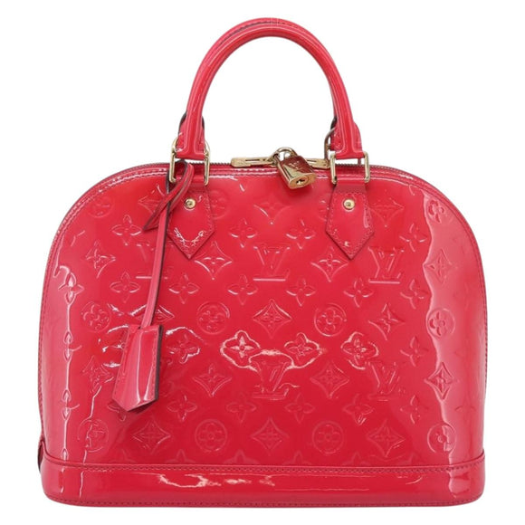 LOUIS VUITTON Monogram Vernis Alma PM Rouge Grunadine M91693 LV Auth 208851SAV