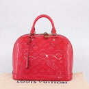 LOUIS VUITTON Monogram Vernis Alma PM Rouge Grunadine M91693 LV Auth 208851SAV-12