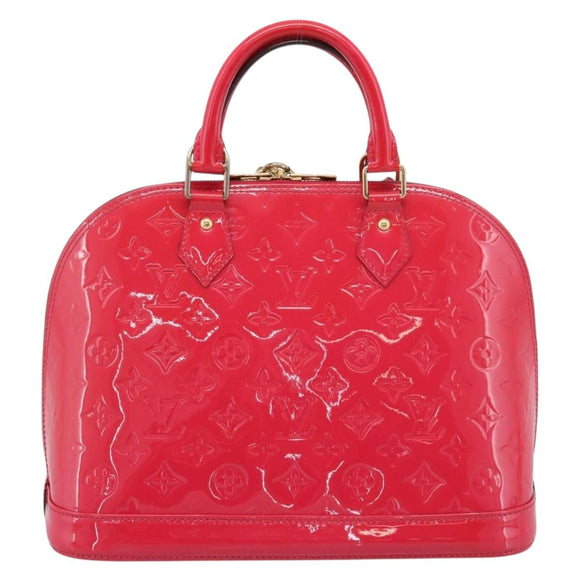LOUIS VUITTON Monogram Vernis Alma PM Rouge Grunadine M91693 LV Auth 208851SAV