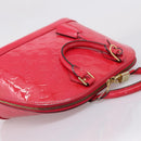 LOUIS VUITTON Monogram Vernis Alma PM Rouge Grunadine M91693 LV Auth 208851SAV-6