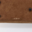 Christian Dior Samurai Hand Bag Suede Brown Auth 208852SAV-10